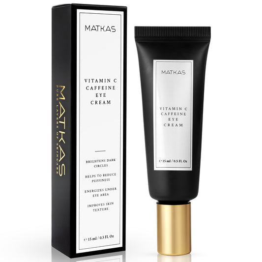 MATKAS Korean Vitamin C Under Eye Brightener for Dark Circles 0.5 Floz.