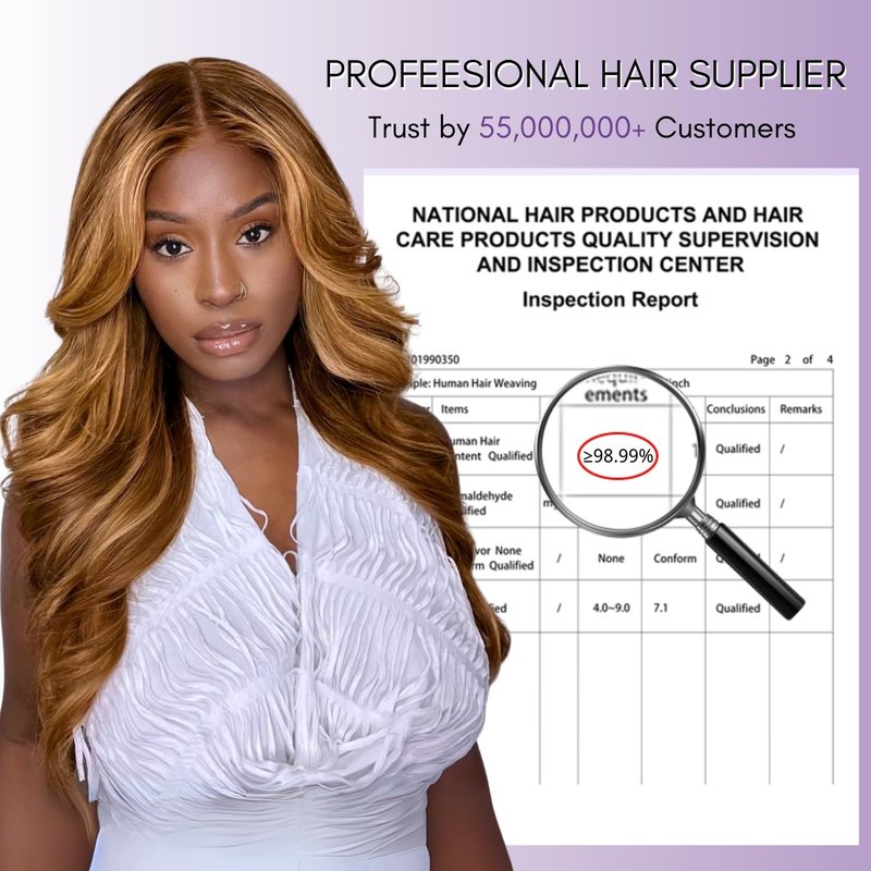 AUROO 12A Honey Blonde Highlight Body Wave Single Bundles Human Hair 10 Inch, 100% Virgin Brazilian Weaves Thick Track Brown Ombre #P4/27 Balayage Colored Human Hair Bundles Extensions Sew In Remy