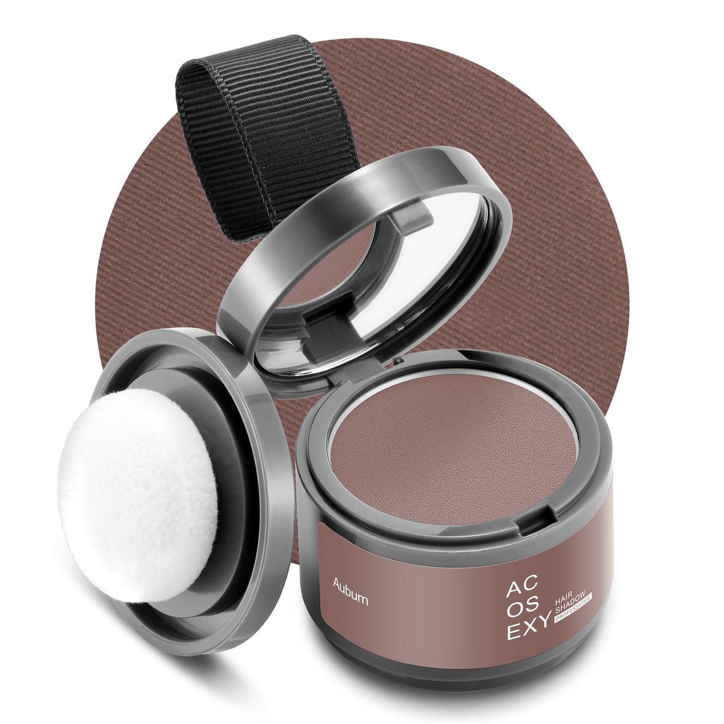Root Touch Up Hair Powder - Instantly Cover Gray, Thinning Hair and Bald Spots for Men's Beards and Women's Eyebrows, Dark Brown