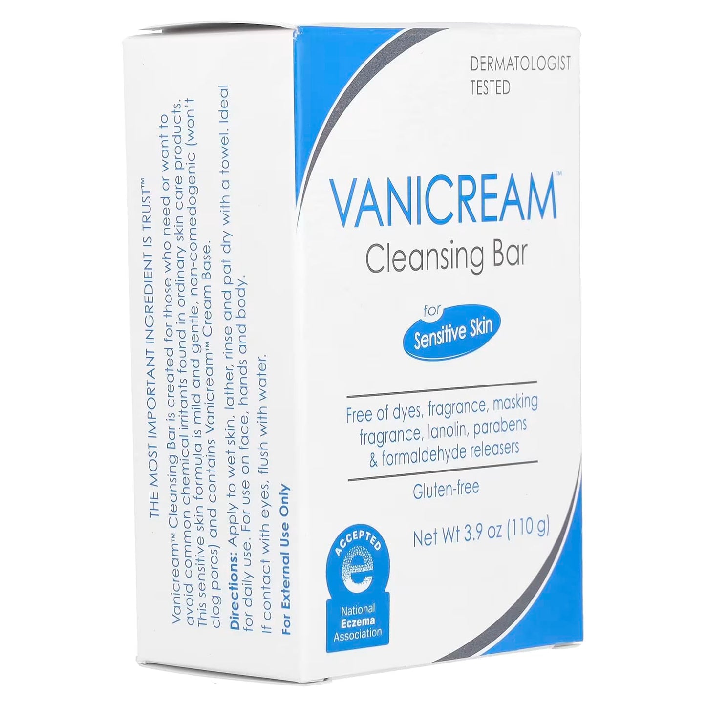 Vanicream Cleansing Bar 3.9 Oz (110 G) Pack of 4 by Vanicream