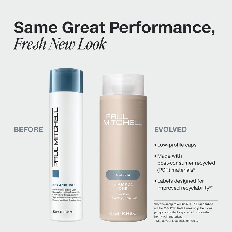 Paul Mitchell Shampoo One, Cleanses + Balances Moisture, For All Hair Types, 2.5 fl oz