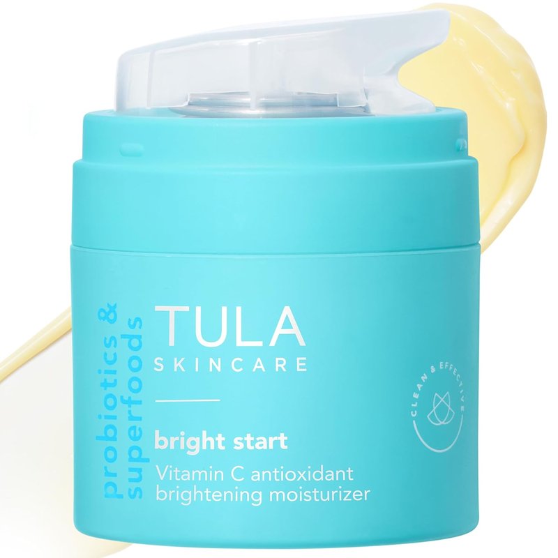 TULA Bright Start Vitamin C Antioxidant Moisturizer - Lightweight Gel Cream for Brightening & Hydration | 1.7 oz