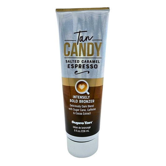 Supre Tan Candy Salted Caramel Espresso Intensely Bold Bronzer Dark Blend 8.5oz