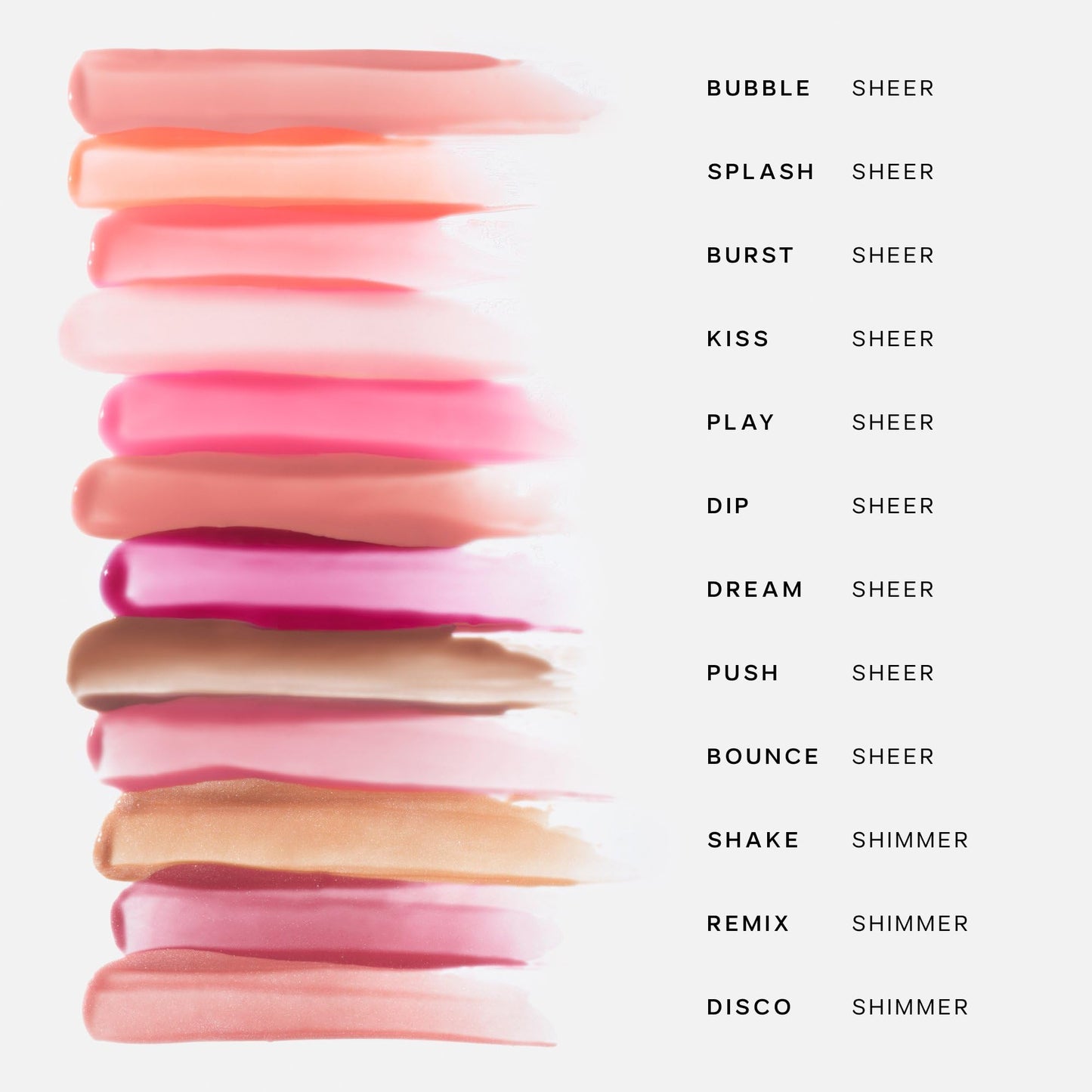 Saie Glossybounce - Hydrating Lip Gloss and Tinted Lip Oil Hybrid with Hyaluronic Acid & Jojoba Oil for Non-Sticky, Ultra-Shiny, Plump & Soft Lips - Everyday Makeup Essential - Kiss (.17 oz)