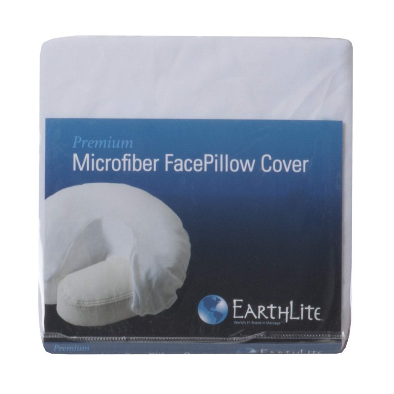 EarthLite Professional Microfiber Face Cradle Cover - Silky, Wrinkle Resistant, Quick-Drying, Reusable for Massage Tables (1 Pack)