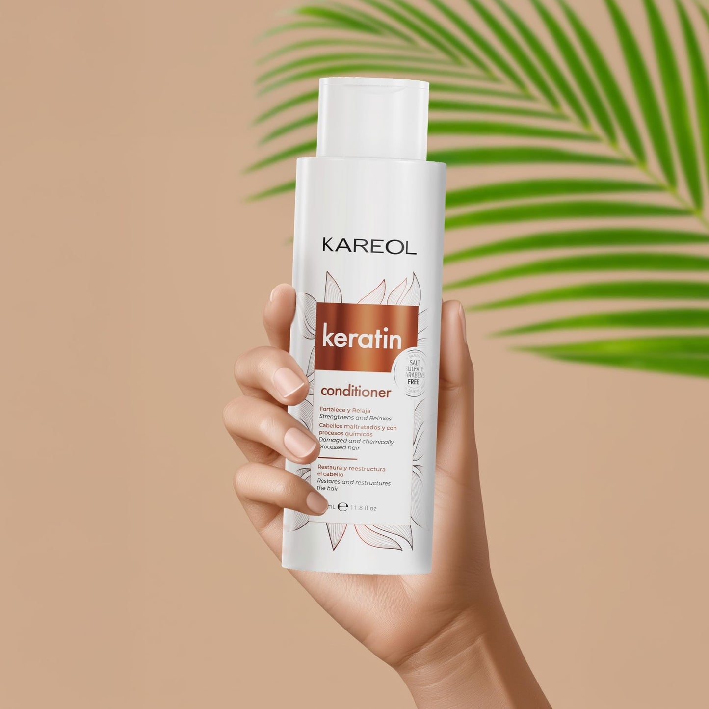 Kareol Keratin Hair Conditioner, 11.8 fl oz, Restoring Formula with D-Panthenol and Collagen for Damaged Hair (11.8 fl oz, Keratin)