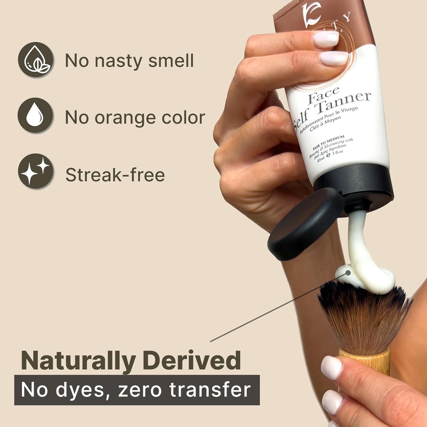 Face Tanner - Gradual Self Tanner Lotion for Natural-Looking Glow | USA Made with Organic Ingredients