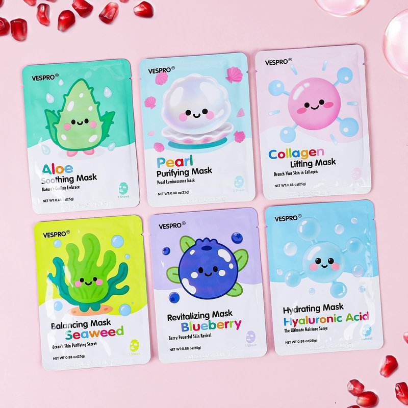 12 Pack Face Masks for Women, Hydrating & Moisturizing Facial Mask for Skincare, Bulk Sheet Mask Spa Party Supplies for Teen Girls, Birthday Gifts for Women, Sleepover Party, Skin Care Gifts for Mom