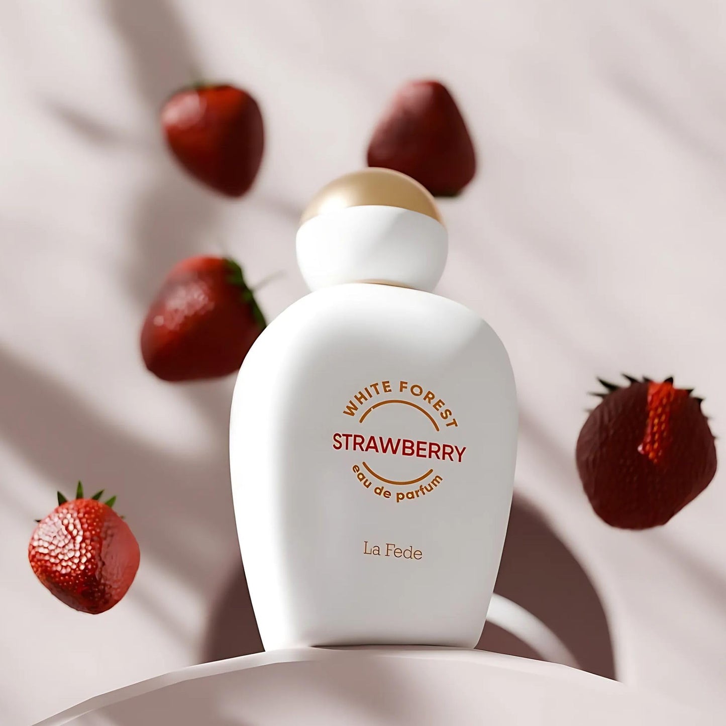 Khadlaj La Fede White Forest Strawberry Eau De Parfum Spray for Women, 3.4 Ounce