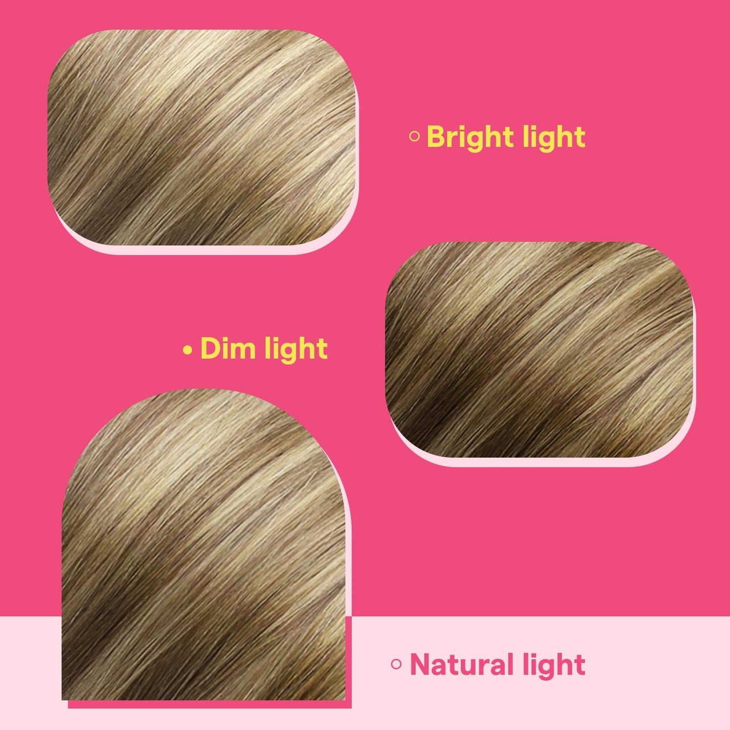Ve Sunny Tape in Hair Extensions Human Hair, 24inch Dark Golden Blonde Highlight Platinum Blonde Tape in Extensions, Double Sided Adhesive Hair Extensions 25g