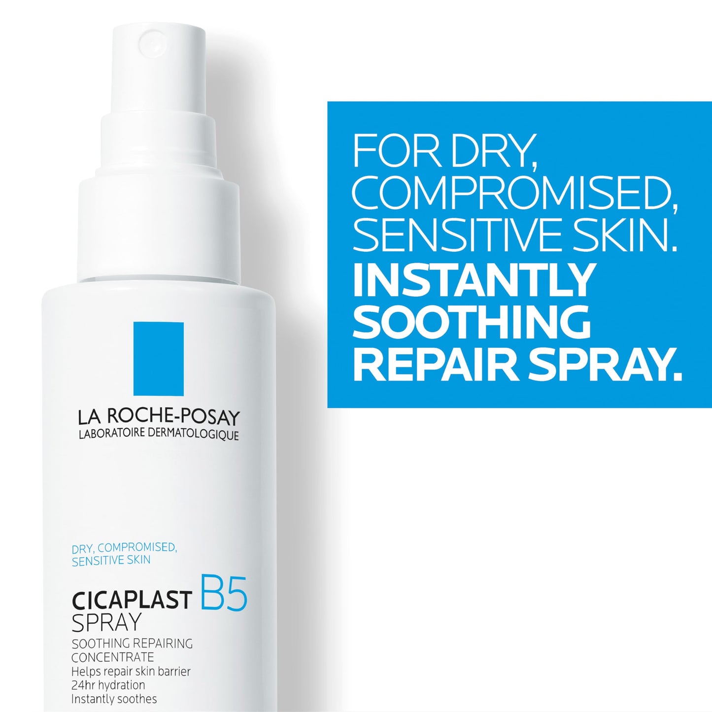 La Roche-Posay Cicaplast B5 Spray, Face Mist for Skin Barrier Repair 3.38oz