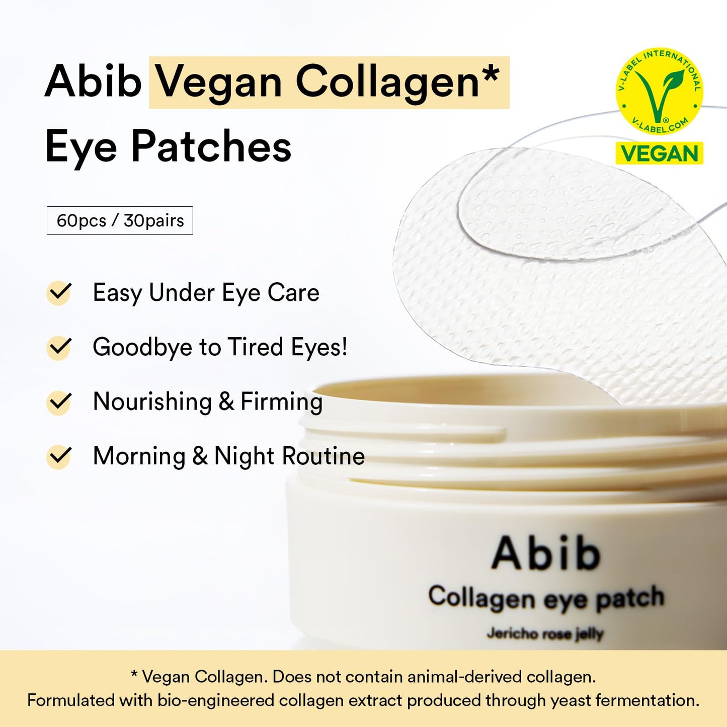 Abib Eye-Deal Eye Care Kit, Eye Patches & Eye Cream Duo, Vegan Collagen Eye Patch, Non-animal Collagen Eye Cream | Puffy Eyes and Dark Circles, Anti-Wrinkle | Gifts for Women (Under Eye Care Duo)