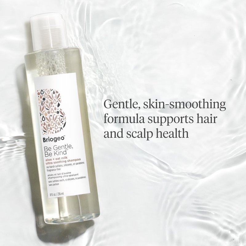 Briogeo Be Gentle, Be Kind Aloe + Oat Milk Ultra Soothing Shampoo | Fragrance-Free Shampoo for Sensitive Scalp & Hair | Sulfate-Free | Vegan & Cruelty-Free | 8 fl oz