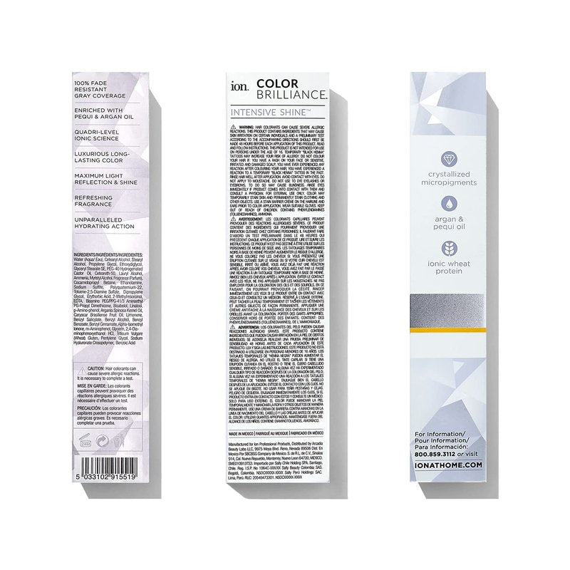 Ion Permanent Creme Hair Color 9N Very Light Blonde, Vegan, Cruelty Free, PPD Free, 100% Gray Coverage, Long Lasting, Fade Resistant Color, 2.05 oz