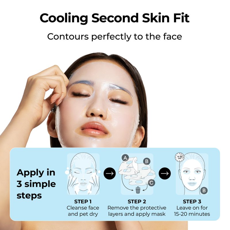 STARSKIN Red Carpet Ready Bio-Cellulose Face Mask – 4 Pack, Hydrating Face Mask for all Skin Types, Instant Hydration & Glass-Skin Glow, Revitalizing and Moisturizing, Korean Skincare