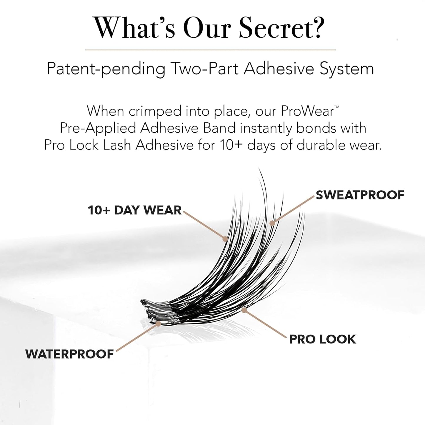 Pro Lash Eyelash Cluster Set - Easy Application Waterproof Lashes | Classic Shorties No. 05 - Black - 10 Day Wear