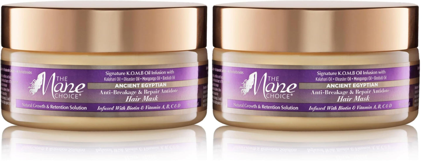 The Mane Choice Ancient Egyptian Anti-Breakage & Repair Antidote Hair Mask, 8 Ounce (Pack of 2)