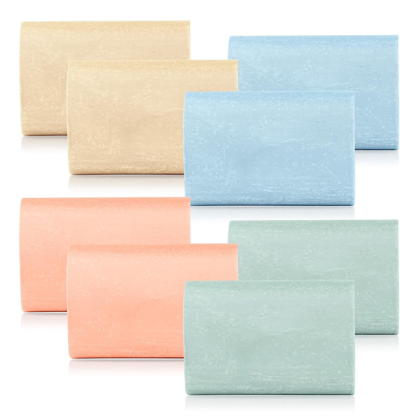 Olde Country Soap - The Original 8-Bar Box - (8) Natural Soap Bars (5oz. each) + (1 pc.) Complimentary Sisal Fiber Soap Bag