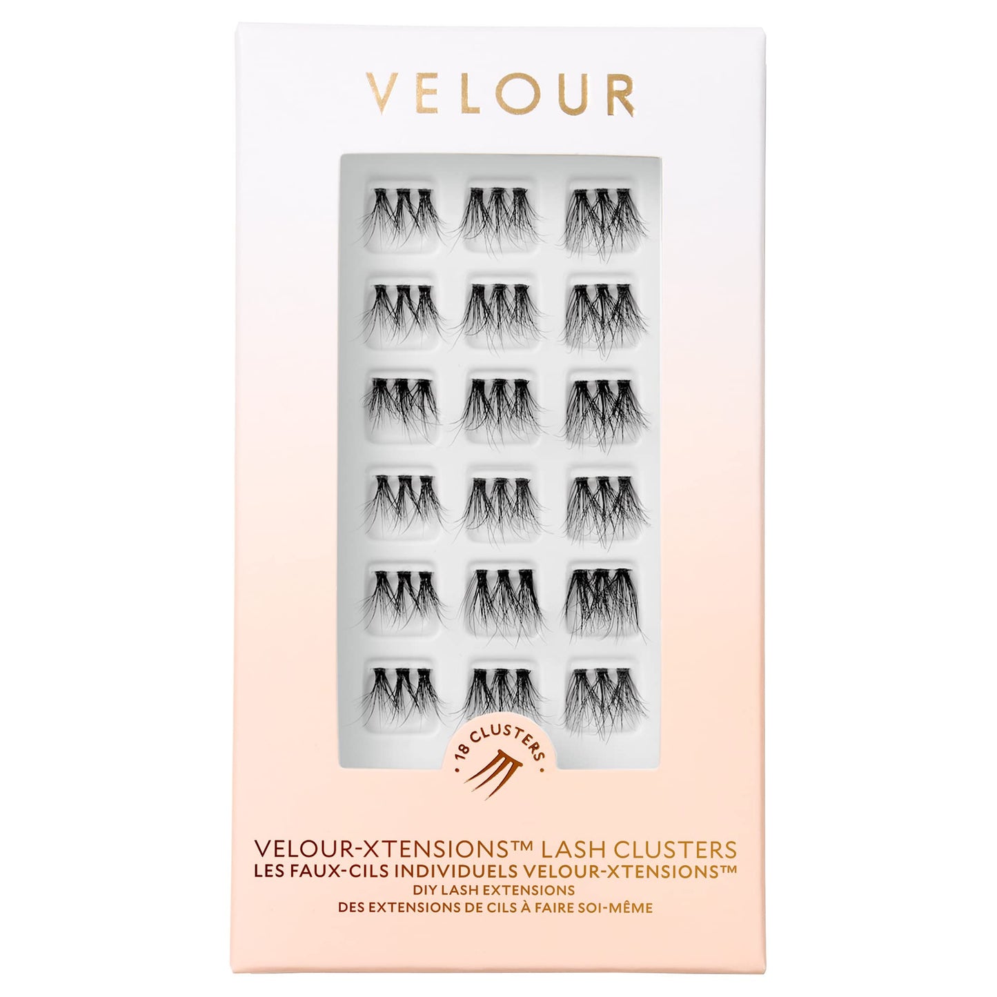 Velour Xtensions Eyelash Refills - False, Individual Vegan Lash Extensions - Lightweight, Fluffy, Reusable, Handmade Lashes - Wear up to 3 Weeks, Lash Clusters, Soft and Comfortable, All Eye Shapes