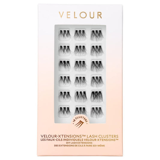 Velour Xtensions Eyelash Refills - False, Individual Vegan Lash Extensions - Lightweight, Fluffy, Reusable, Handmade Lashes - Wear up to 3 Weeks, Lash Clusters, Soft and Comfortable, All Eye Shapes