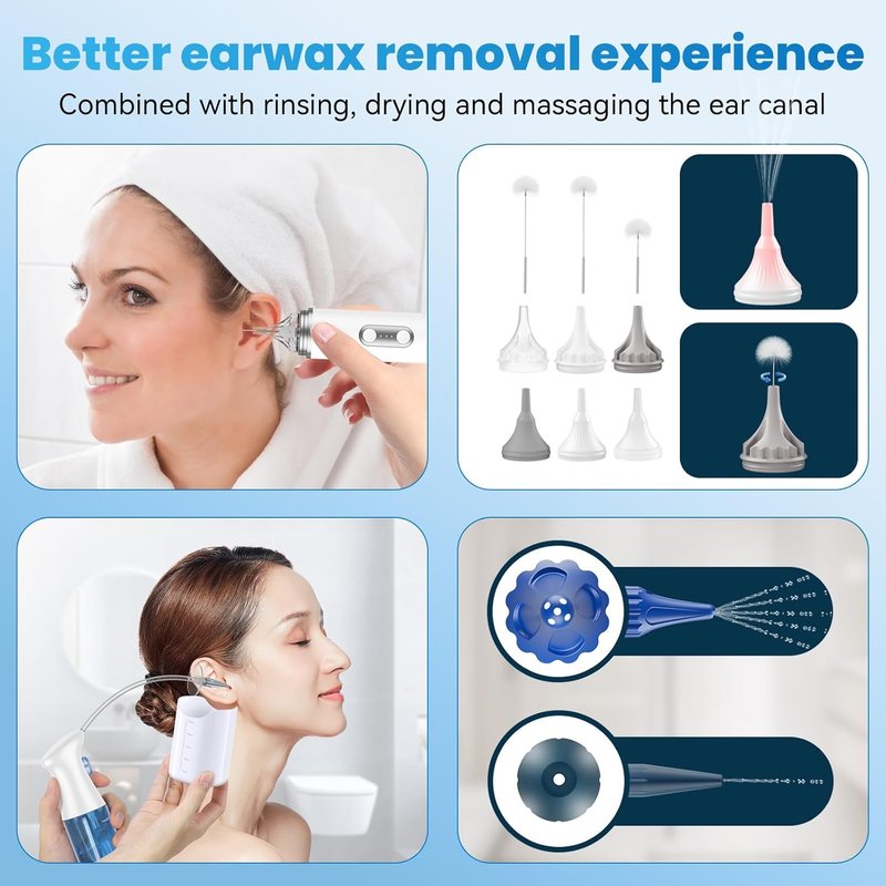 Rechargeable Ear Dryer - Efficient Ear Water Remover | Manual Irrigation System
