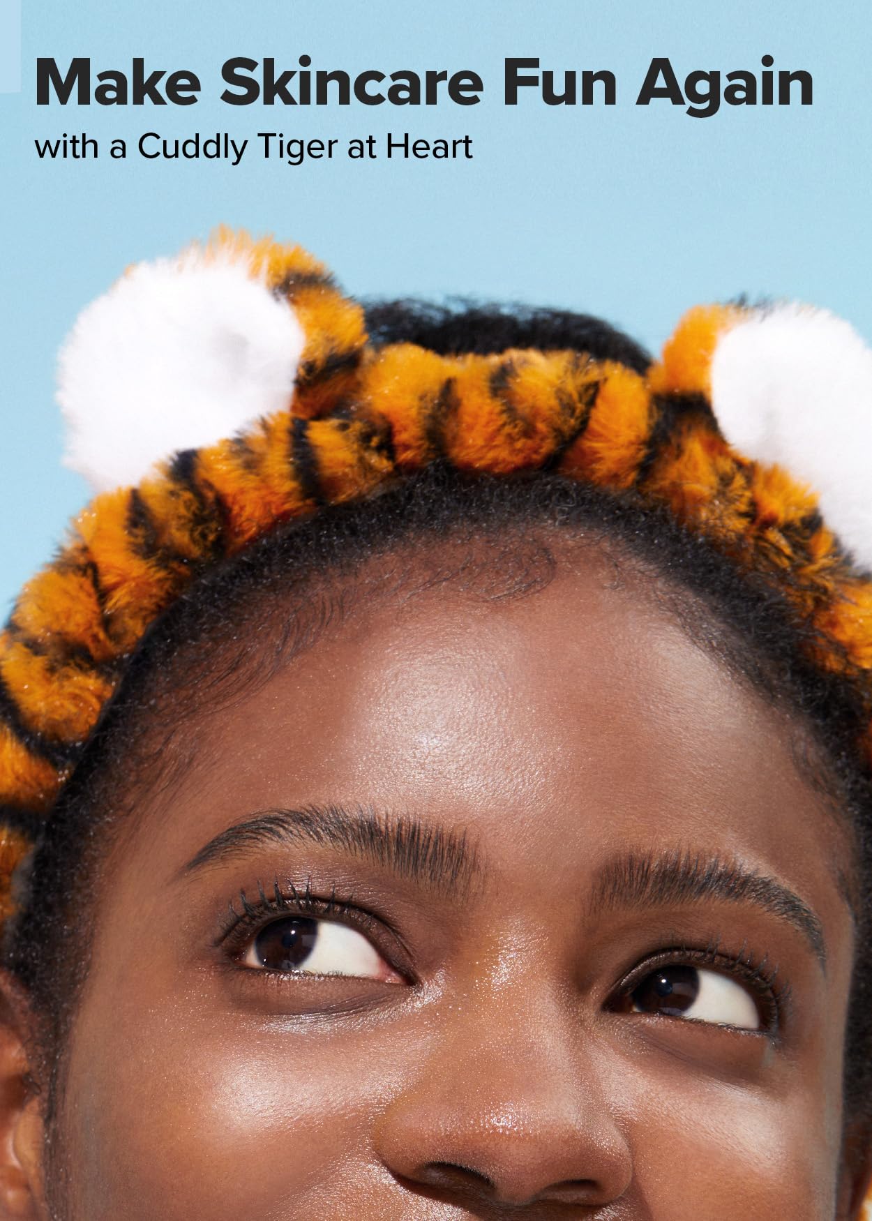 I DEW CARE Tiger Headband Wash-off Masks Set - Scoop Party + Face Wash Headband - Unisex Skincare Mask for Face