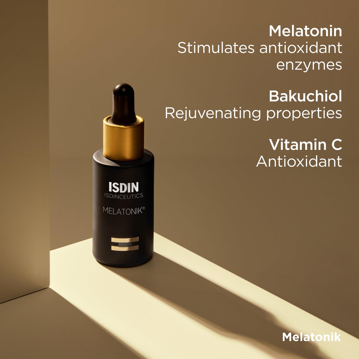 ISDIN Isdinceutics Melatonik Anti-Aging Night Serum with Bakuchiol, 1 fl oz