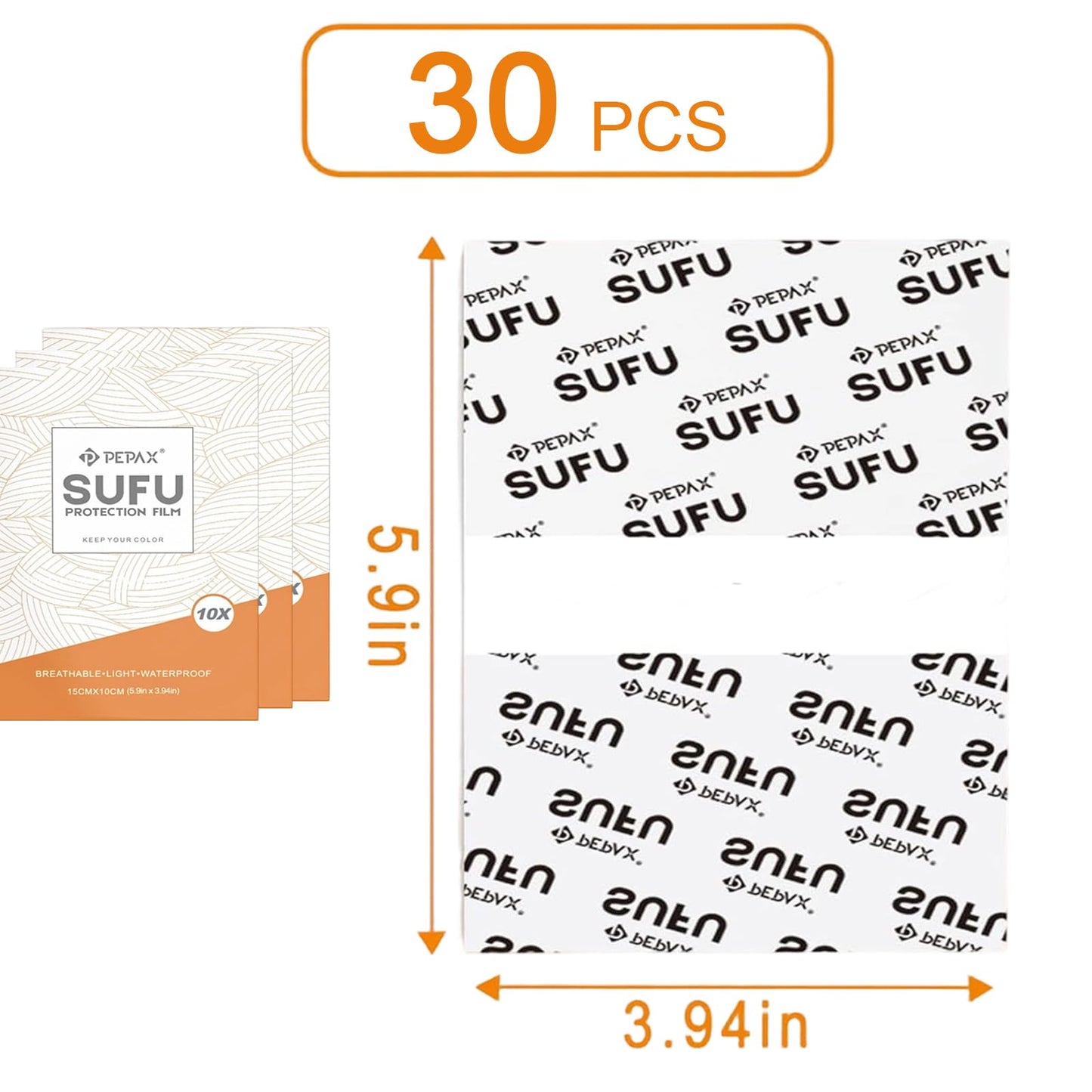 Tattoo Aftercare Bandage 30pcs - 5.9 * 3.9 Inch Waterproof Tattoo Film Recovery Protective Shield, Transparent Adhesive Second Skin Bandages for Tattoo Healing Tattoo Supplies