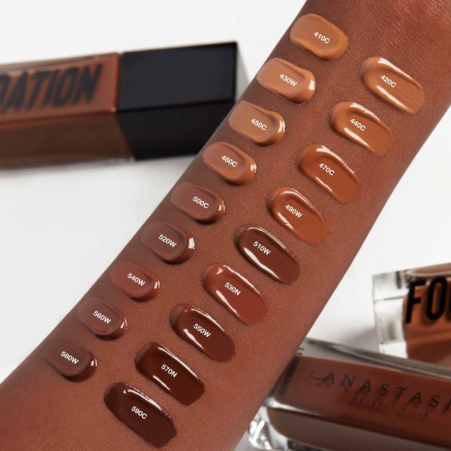 Anastasia Beverly Hills Luminous Foundation - Water-Resistant Long-Wear Face Makeup, Lightweight Glow-Boosting Formula for All Skin Types - 210N