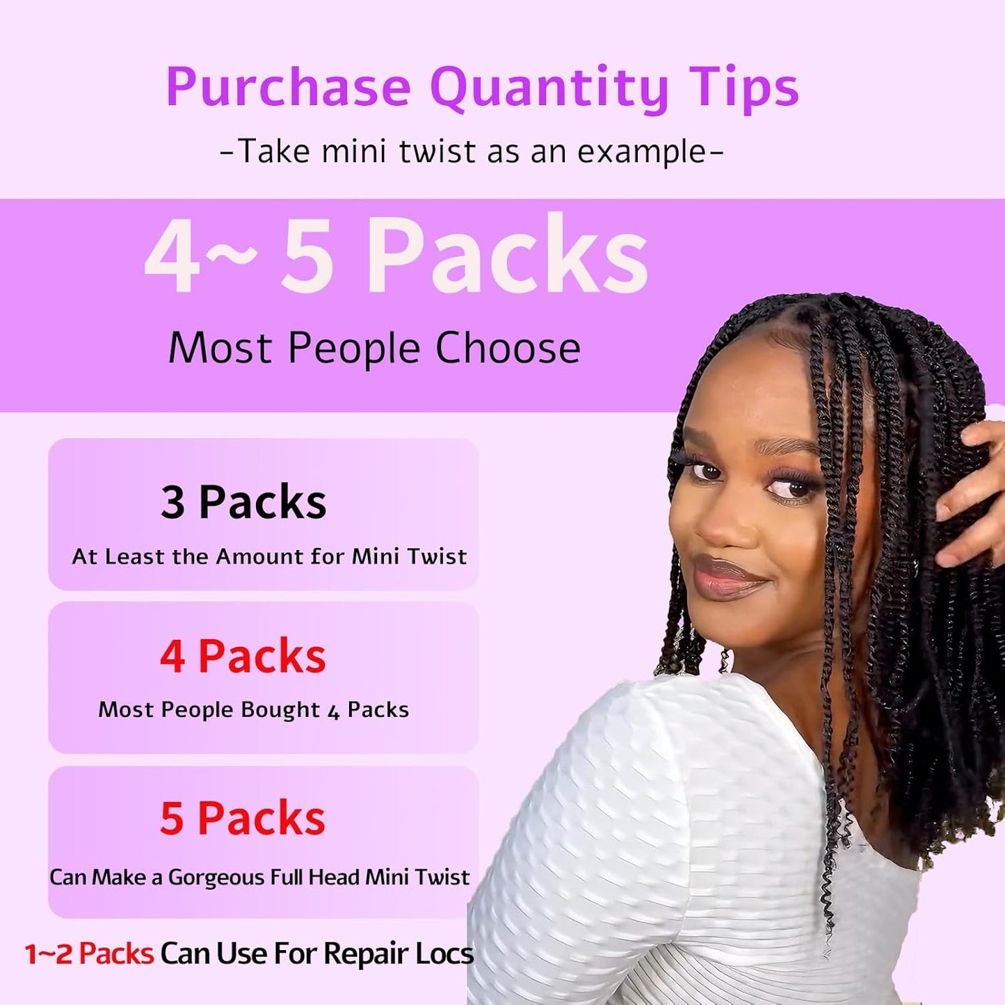 Afro Kinky-Curly Human Hair Bundles - 50g Braiding Extensions for Mini Twists & Dreadlocks | 1B, 16 Inch