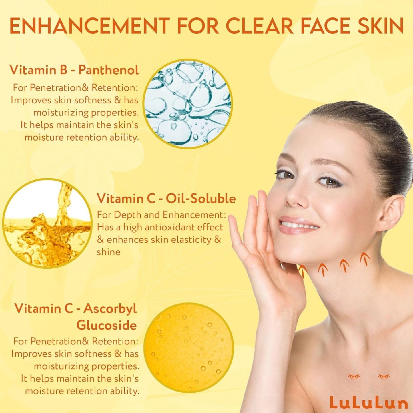 Lululun Vitamin C Face Mask for Women & Men with 7 Herbs & 7 Vitamins, Hydrating Sheet Mask for Face Pore Firming & Clear Skin, Daily Face Masks Skincare, Japanese Face Mask Sheets HYDRA V 28EA