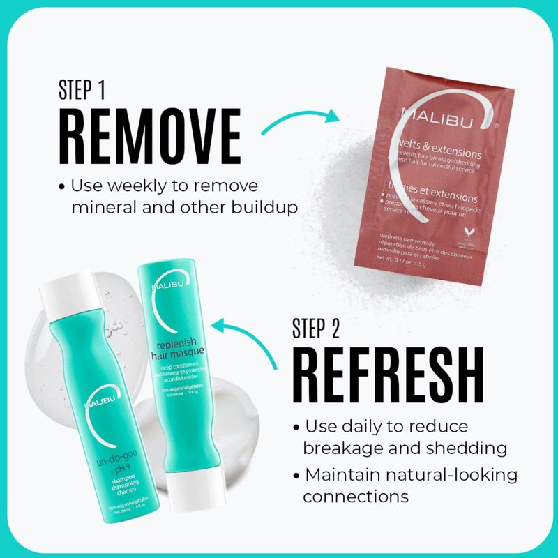 Malibu C Un-Do-Goo Clarifying Shampoo - Deep Cleansing Treatment for Product Buildup | Travel Size 3.4oz