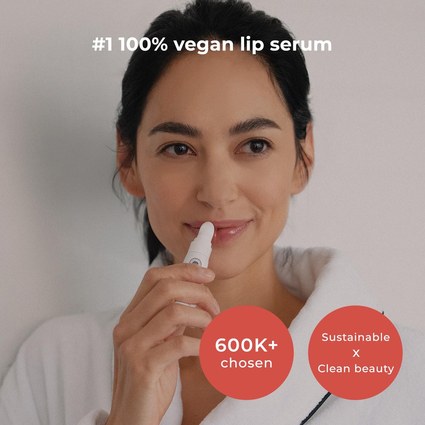 INNA ORGANIC Organic Tinted Lip Balm, Moisturizing, Healing, Light Rosy color, 100% Vegan Lip Serum, EWG & COSMOS Certified| suitable for 10-15, kids | Rose Geranium Essential Oil Infused