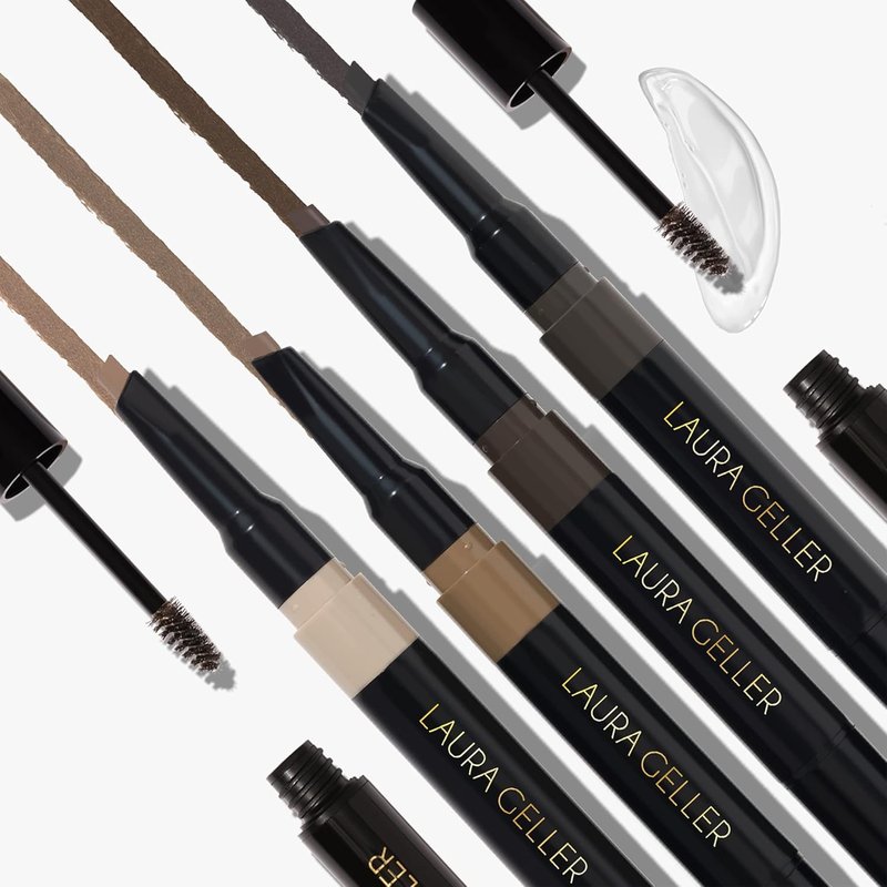 Laura Geller Waterproof Eyebrow Pencil & Brow Gel - Taupe | Fills Sparse Brows, Defines & Sets, Smudge-Proof