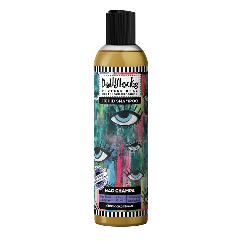 Dollylocks Clarifying Liquid Shampoo | Nag Champa | Paraben-free, Plant-Based, Vegan, Residue-Free Loc, Braid, Dreadlock Care | All hair types | 8oz