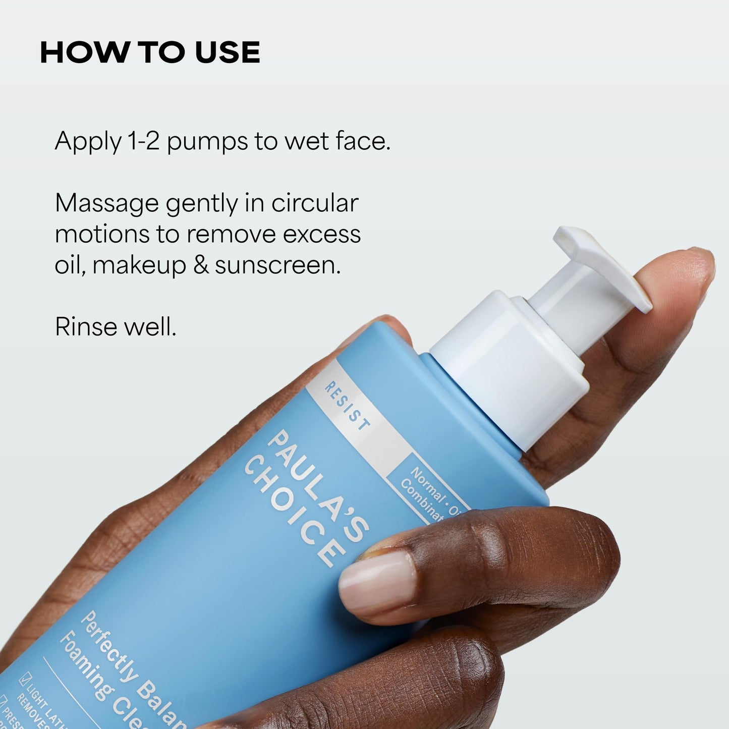 Paula's Choice RESIST Perfectly Balanced Foaming Facial Cleanser, Face Cleanser with Hyaluronic Acid & Aloe, Anti-Aging Face Wash, Large Pores & Oily Skin, Fragrance-Free, 6.4 Fl Oz