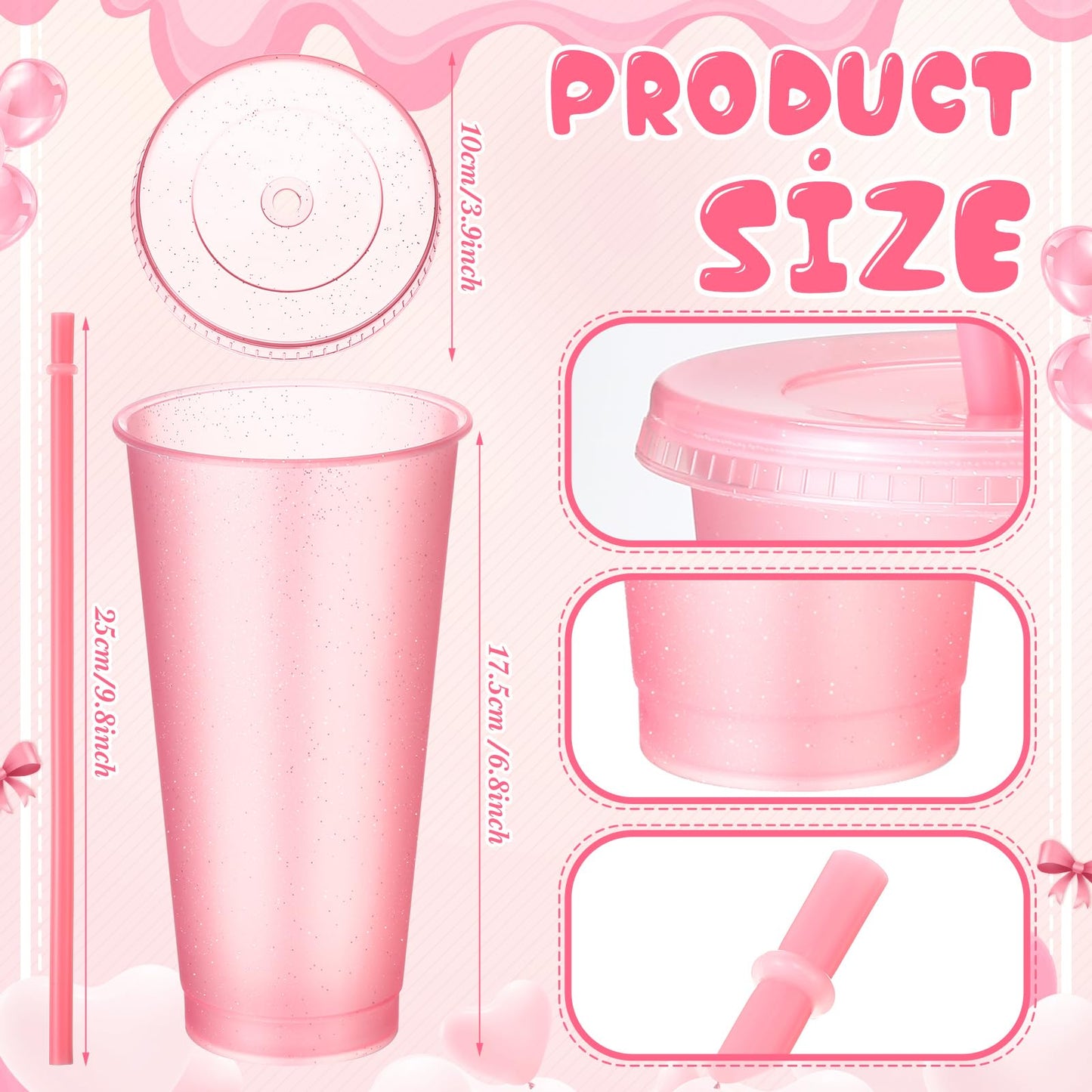 Hoteam 24 Pcs Spa Party Supplies for Women Sleepover Slumber Party Favors Include 6 Pink Spa Headband 6 Velvet Scrunchies 6 Eye Mask 6 Pink Plastic Cups Tumbler Valentine Galentine Gift for Beauty