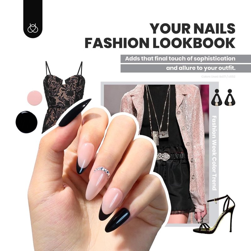 beetles 44pcs Gel Nail Polish Set - 36 Colors Colorful Muse Gel Polish Kit Pink Nude Red Yellow Green Black White Glitter Nail Kit Base Top Coat UV LED Needed Salon DIY Home Gift for Women