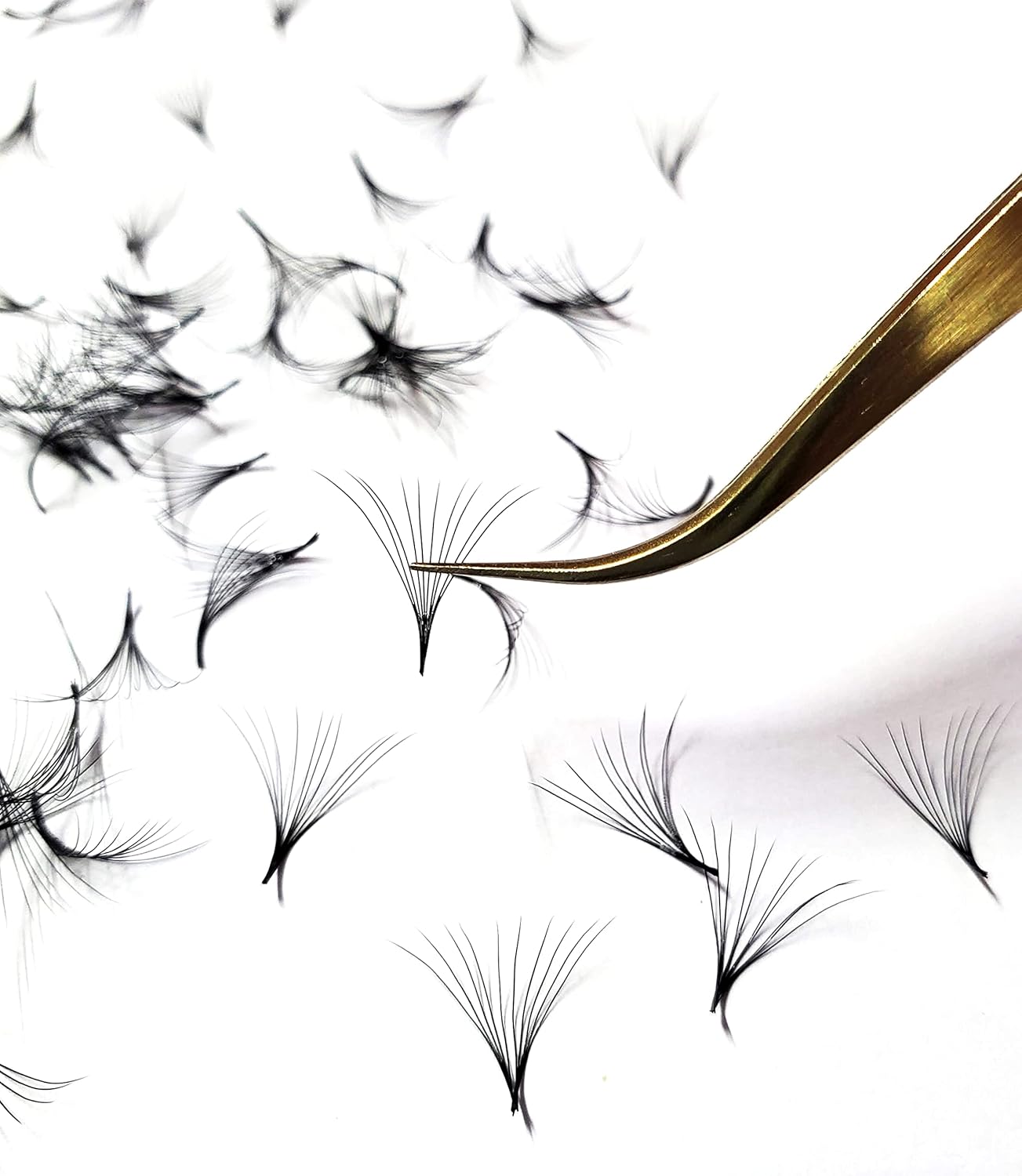 Premade Volume Lash Fans - 6D 0.07 C & D Curl Handmade Eyelash Extensions | 14mm, 10D
