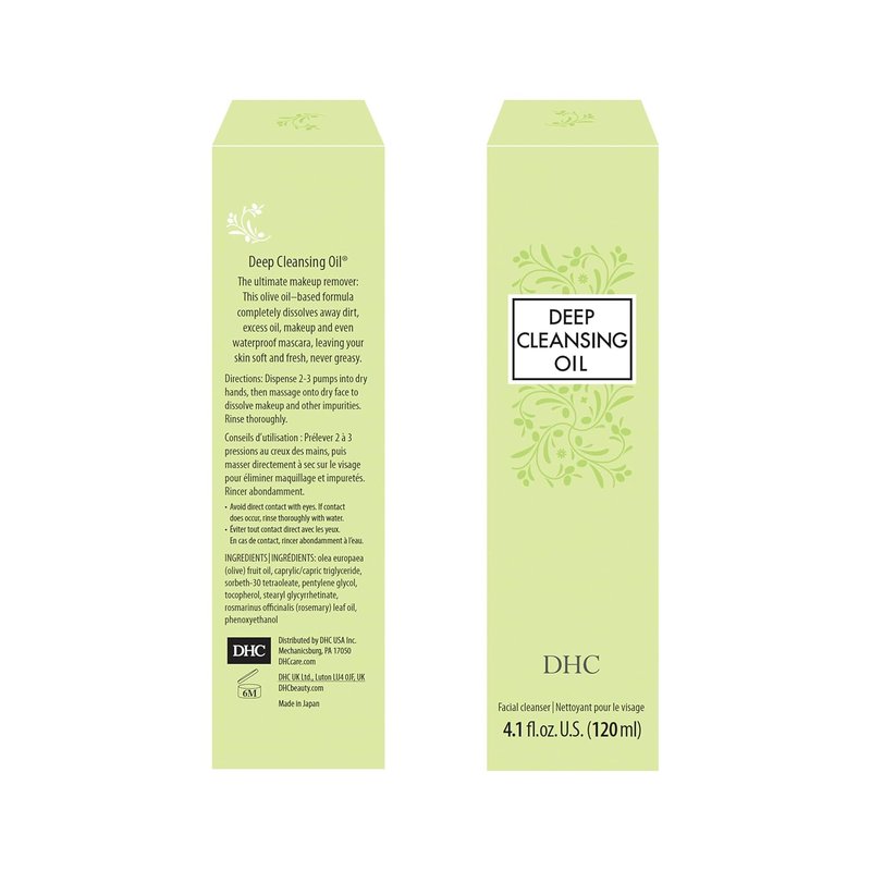 DHC Deep Cleansing Oil - Makeup Remover for All Skin Types | 4.1 fl. oz. Residue-Free Formula