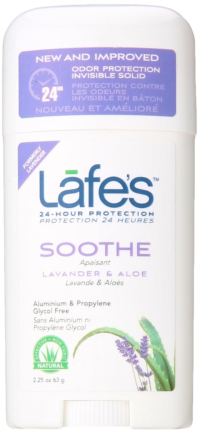 Natural Deodorant Stick - Aluminum Free & Paraben Free | 24-Hour Protection, Lavender & Aloe | 2.25oz (3-Pack)