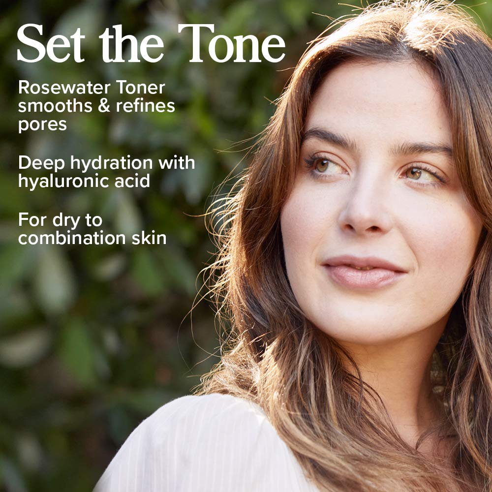 HERITAGE STORE Rosewater & Glycerin and Rosewater Toner | Deep Hydration Bundle for Dewy, Glowing Skin | Vegan | 8oz ea