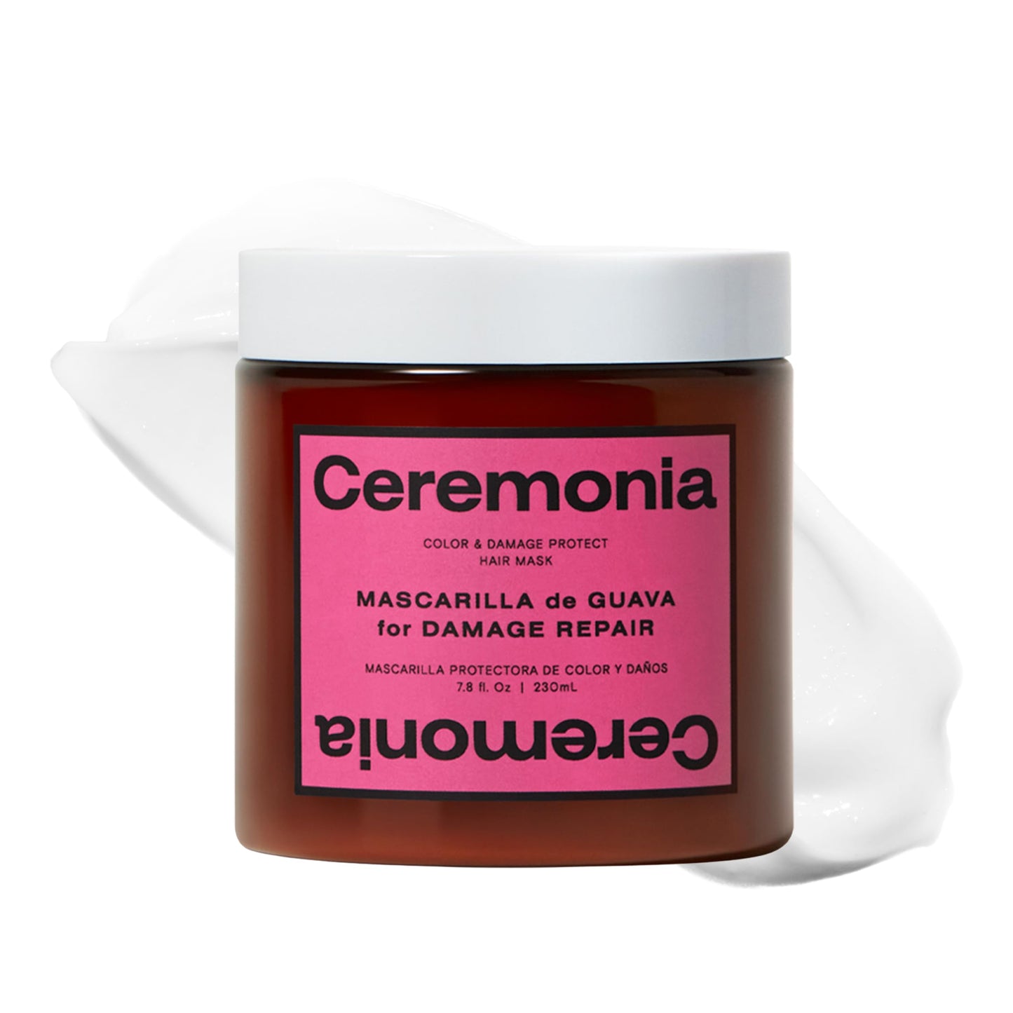 Ceremonia Guava Color & Damage Protect Hair Mask | Moisturizing, 7.8 fl oz
