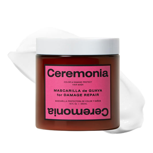 Ceremonia Guava Color & Damage Protect Hair Mask | Moisturizing, 7.8 fl oz