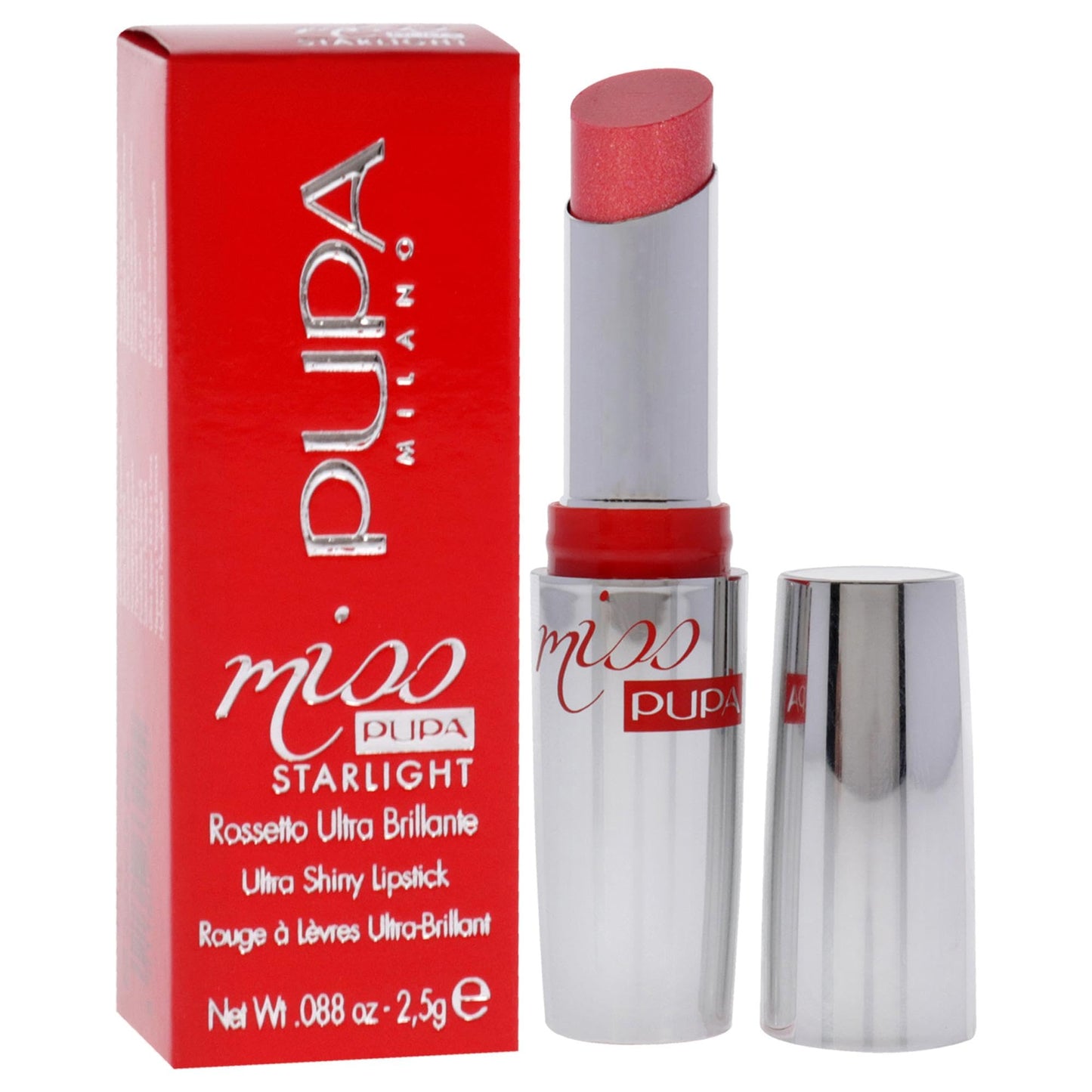 Pupa Milano Miss Pupa Starlight Ultra-Shiny Lipstick - 705 Divine Diana for Women - 0.88 oz Lipstick