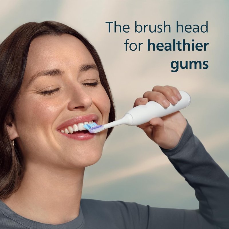 Philips Sonicare G3 2-in-1 Plaque Removal & Gum Care Brush Heads - Genuine Replacement, White | 2 Pack, HX9052/65