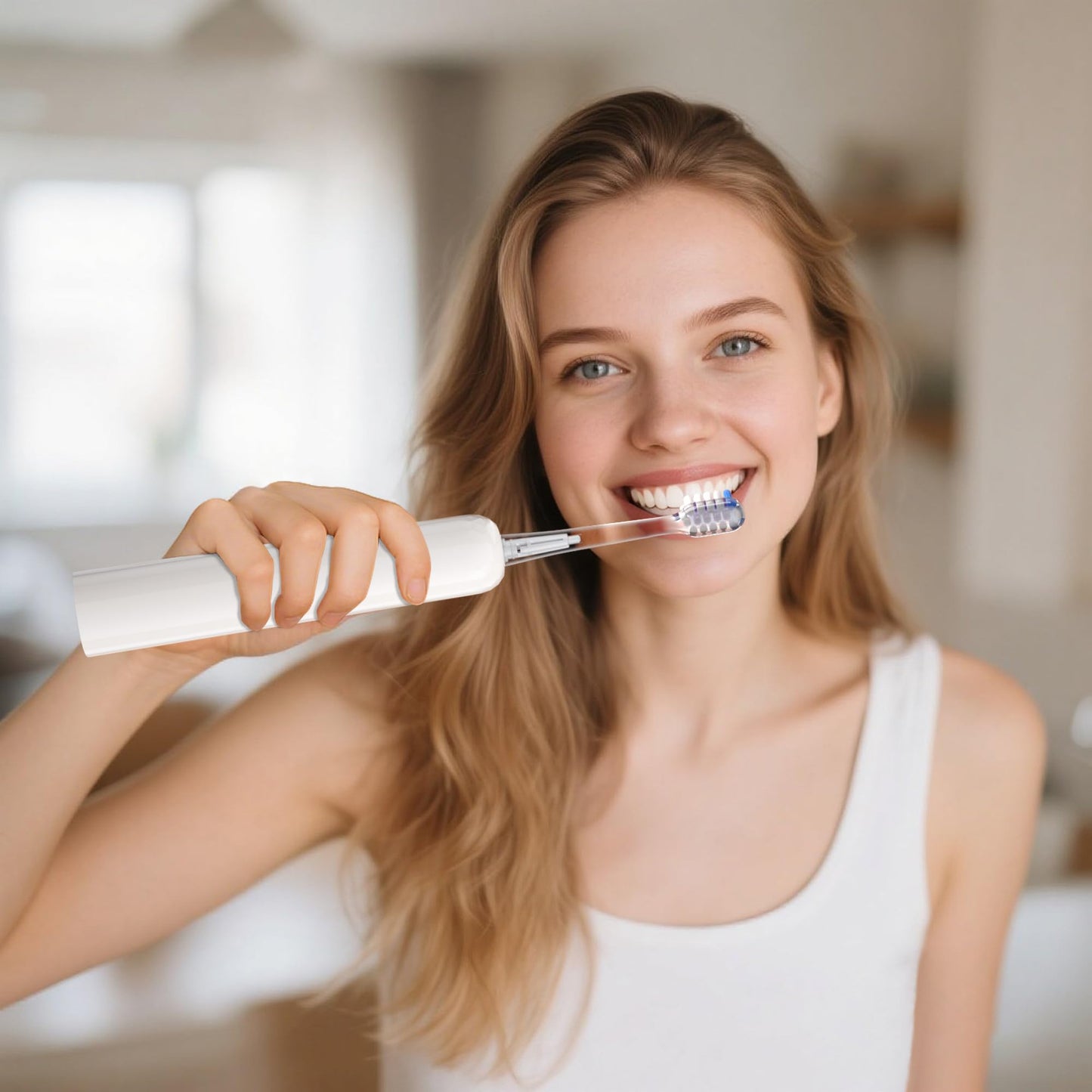 Chasfit Electric Toothbrush for Adults,Wave Oscillation & Vibration Sonic Tooth Brush,BASS-Brushing Technique Travel Rechargeable Toothbrushes with 4 Soft Bristle Replace Heads,Gifts for Men Women