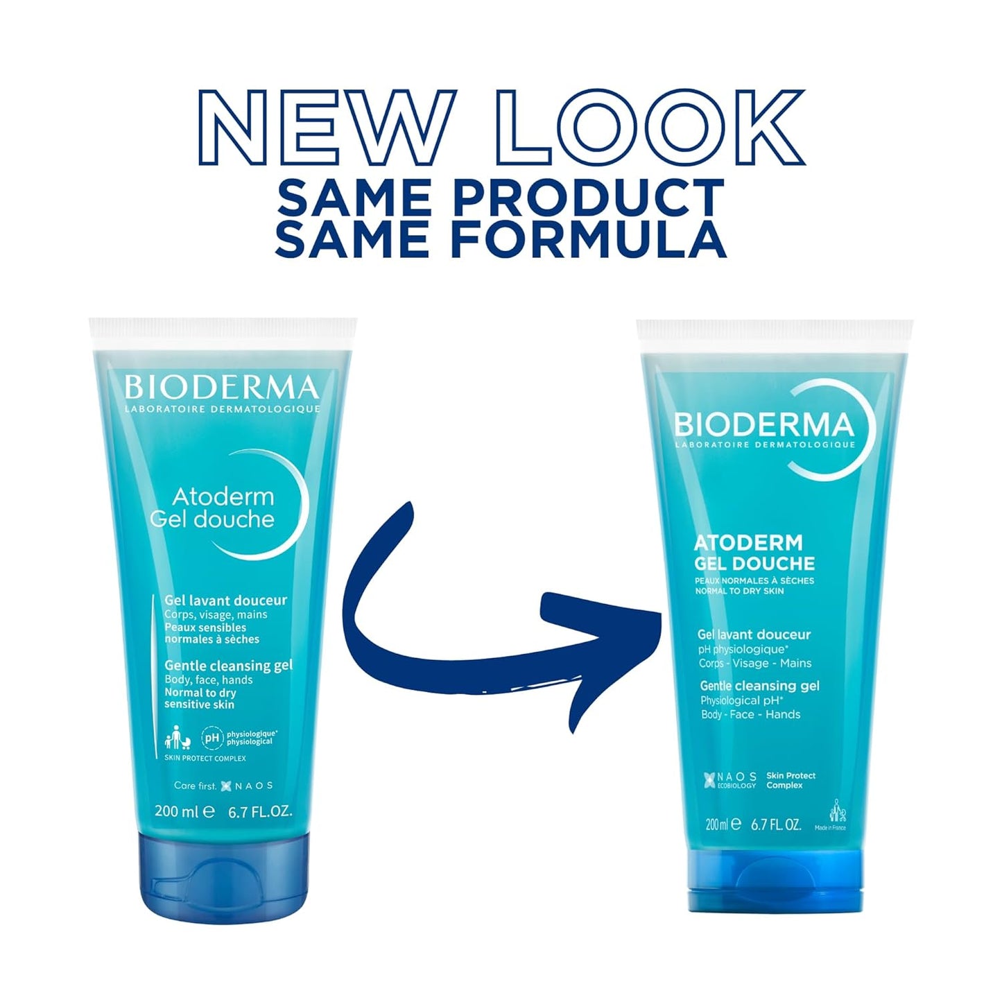 Bioderma Atoderm Hydrating Shower Gel - Moisturizing Body & Face Cleanser for Sensitive Skin | 16.7 Fl Oz