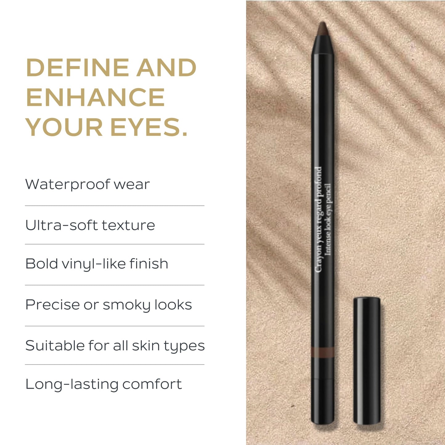 SOTHYS | Intense Look Eye Pencil Brown | Waterproof Eyeliner for Women | Ultra-Soft, Precise Application with Intense Pigments