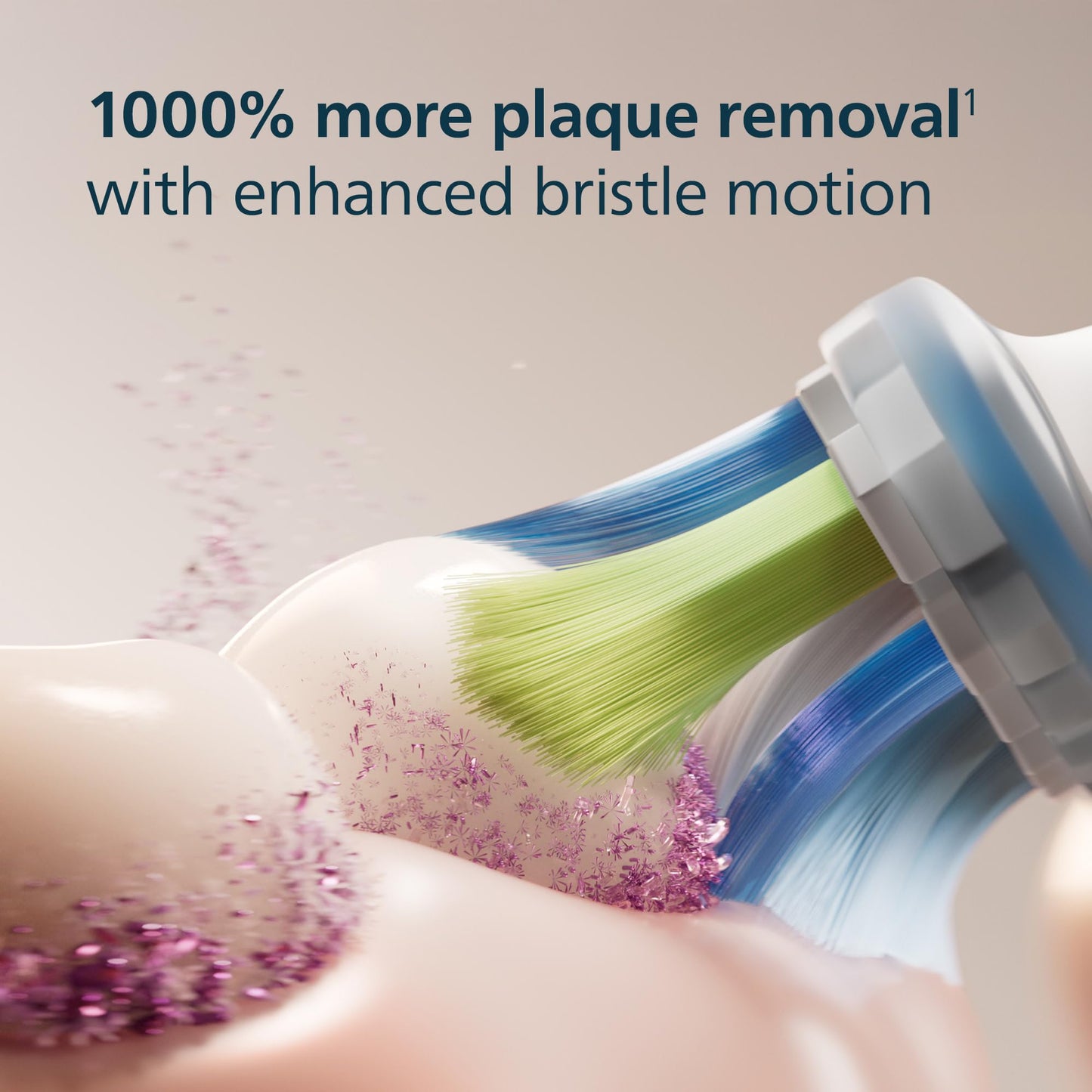 Philips Sonicare C3 Two-in-One - Genuine Replacement Electric Toothbrush Heads, White, 2 Pack, HX9042/65